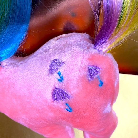 MY LITTLE PONY G1 VTG 1984 ORIGINAL HASBRO SOFTIES PARASOL RAINBOW PONY PLUSH - Picture 5 of 13